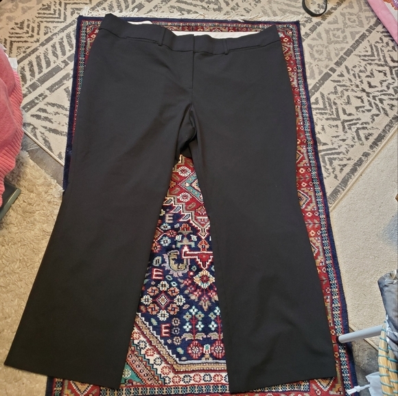 LOFT PLUS MARISA TROUSER SZ 24. BLACK . NWOT. - Picture 1 of 9